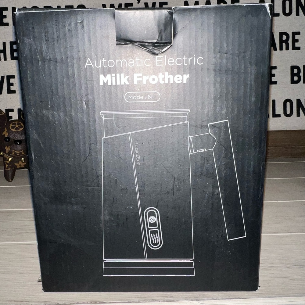 Black Automatic Electric Milk Frother